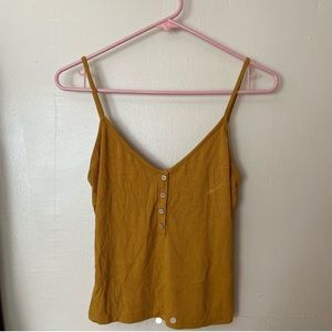 Cropped Mustard Shirt